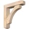 Ekena Millwork Legacy Craftsman Smooth Bracket w/ Offset Brace, Douglas Fir, 5 1/2"W x 24"D x 24"H BKT0604X24X24LEC04SDF - alternate 1